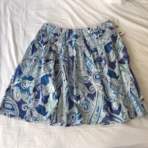 Lauren Ralph Lauren paisley skater skirt 14 nwt